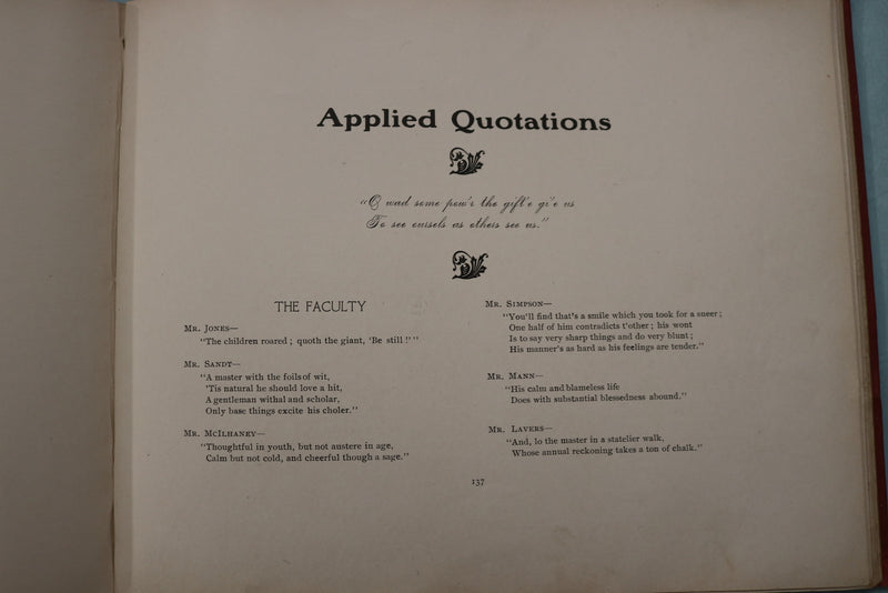 1907 THE RECHAUFFE EASTON HIGH SCHOOL YEARBOOK - EASTON, PENNSYLVANIA - YB 3542