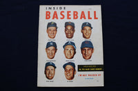 1953 JUNE INSIDE BASEBALL MAGAZINE - KINER-IRVIN=SHANTZ-SNIDER COVER - E 11894