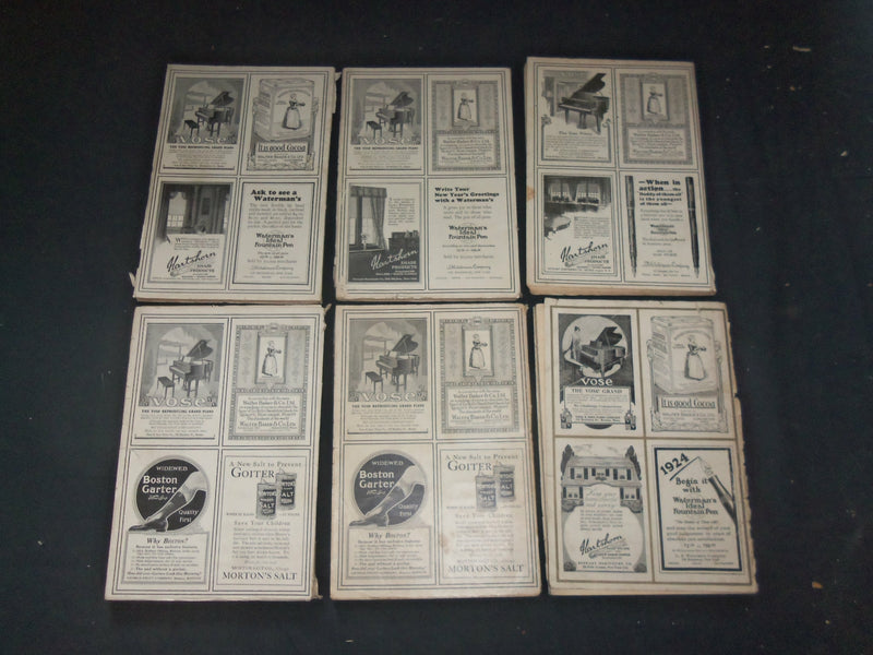1923-25 HARPER'S MONTHLY MAGAZINE-LOT 19 ISSUES-NICE ILLUSTRATIONS & ADS-WR 102C
