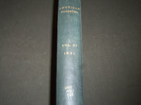 1921 JAN-DEC AMERICAN FORESTRY MAGAZINE BOUND VOLUME - COVERS & ADS - R 401