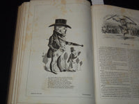 1848-1849 REVUE COMIQUE FRENCH MAGAZINE BOUND VOLUME - NICE ILLUS. - KD 879E