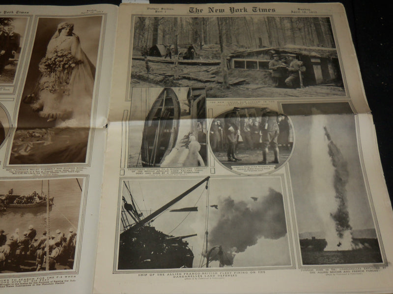 1915 APRIL 18 NEW YORK TIMES PICTURE SECTION - FEDERAL LEAGUE - NP 5477