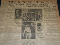 1910 JUNE 26 THE BOSTON HERALD - BANDIT KILLS TWO MEN IN LYNN HOLD-UP - BH 343