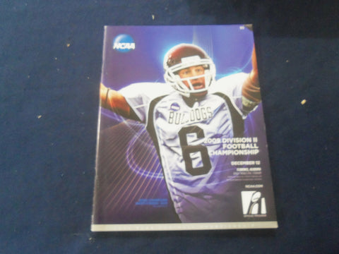 2009 DEC 12 DIV II CHAMPIONSHIP PROGRAM- GRAND VALLEY ST VS NW MISSOURI -ST 602V