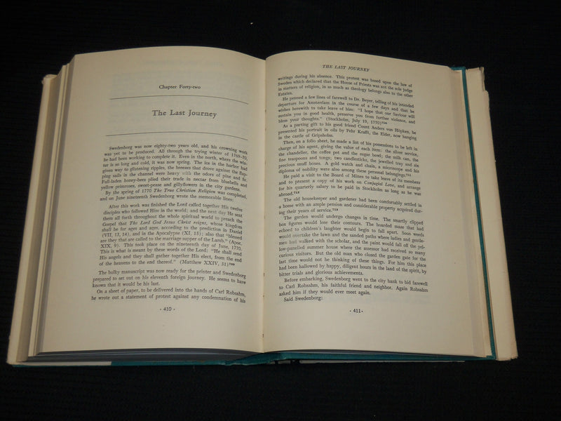 1952 THE SWEDENBORG EPIC HARDCOVER BOOK BY CYRIEL O. SIGSTEDT - KD 7467