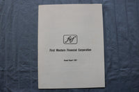 1965-1969 FIRST WESTERN FINANCIAL CORPORATION ANNUAL REPORTS - LOT OF 3 - K 3215