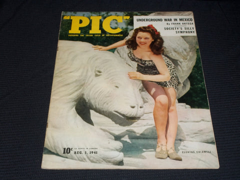 1941 AUGUST 5 PIC MAGAZINE - CLEATUS CALDWELL NICE FRONT COVER - E 2563