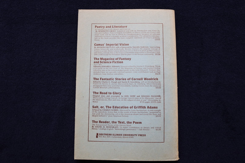 1981 SUMMER THE SEWANEE REVIEW SOFTCOVER BOOK-LOUIS D. RUBIN ESSAY SIGNED- K 737