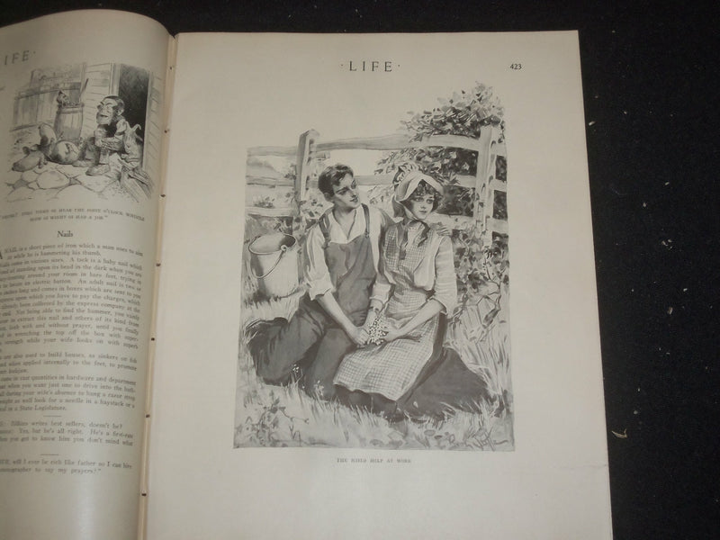 1913 SEPTEMBER 11 LIFE MAGAZINE - SCHOOL NUMBER - THE CALL OF THE WILD - ST 6494