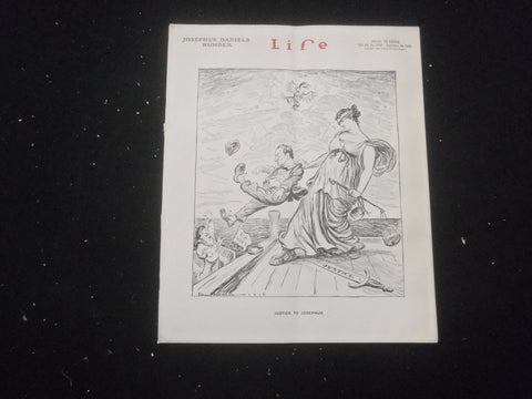 1916 SEPTEMBER 14 LIFE MAGAZINE - JOSEPHUS DANIELS NUMBER - L 763X