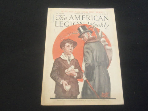 1924 FEB 29 THE AMERICAN LEGION WEEKLY MAGAZINE - ILLUSTRATED COVER - B 5529P