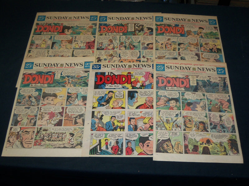 1971-1976 NEW YORK SUNDAY NEWS COLOR COMICS PAGES LOT OF 40 - DONDI - NP 5323