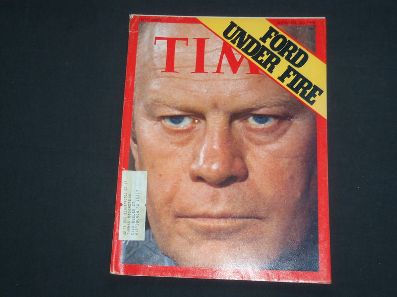 1974 SEPTEMBER 23 TIME MAGAZINE - GERALD R. FORD, FORD UNDER FIRE - T 2191