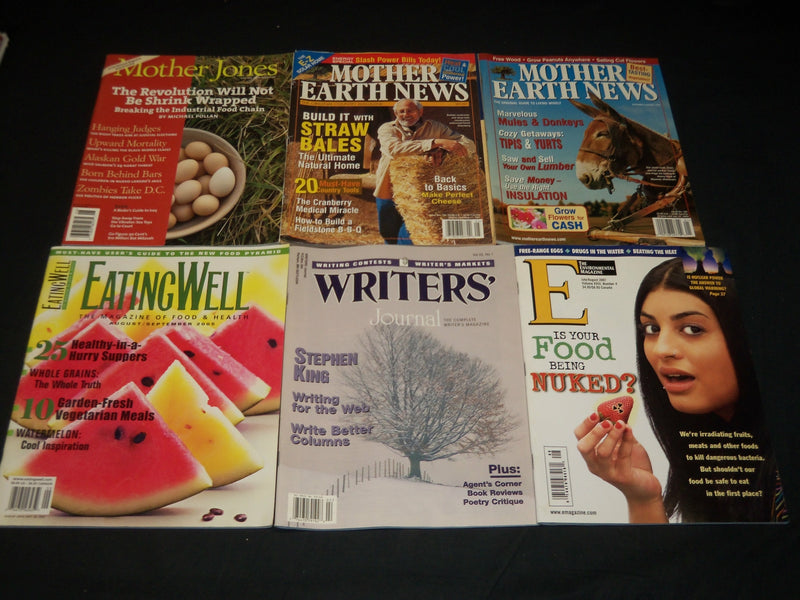 2000-2008 ASSORTED MAGAZINE LOT OF 28 - MOTHER EARTH - ECONOMIST - O 2930E