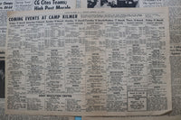 1953-1954 THE KILMER EAGLE NEWSPAPER - CAMP KILMER, NJ - LOT OF 16 - NP 9059
