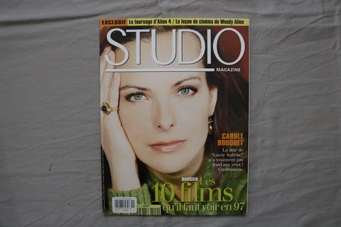 1997 FEBRUARY STUDIO MAGAZINE - CAROLE BOUQUET COVER - FRENCH - E 19975