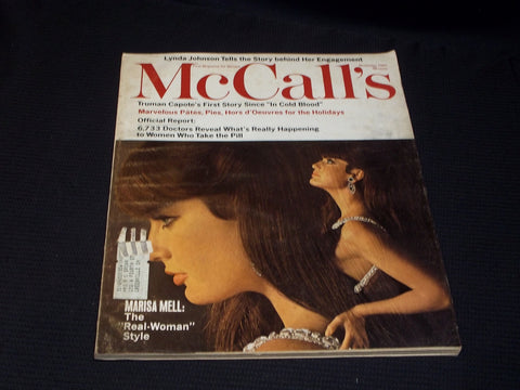 1967 NOVEMBER MCCALL'S MAGAZINE - MARISA MELL FRONT COVER - E 1136