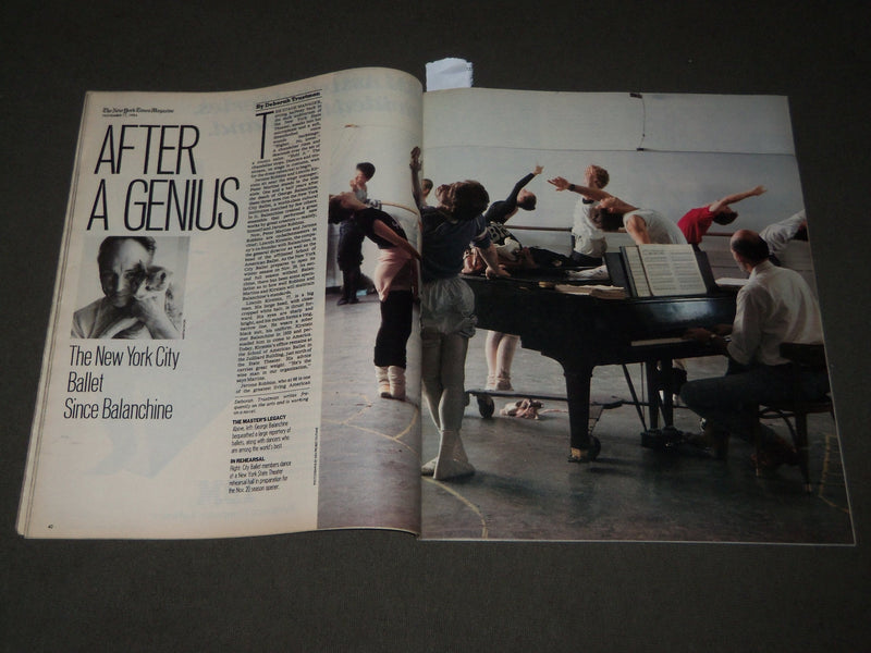1984 NOV 11 NEW YORK TIMES MAGAZINE SECTION - JEROME ROBBINS & MARTINS - J 3087