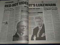 1998 SEPT 22 NEW YORK DAILY NEWS - NO SMOKING GUN BILL CLINTON VIDEO - NP 1713