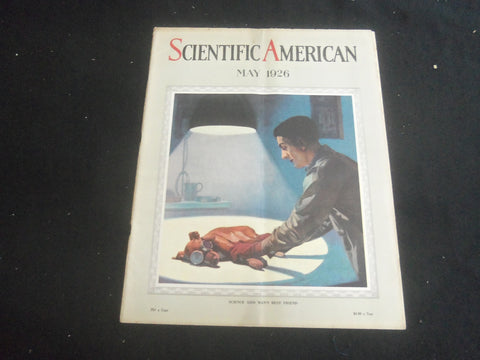 1926 MAY SCIENTIFIC AMERICAN MAGAZINE - SCIENCE AIDS MAN'S BEST FRIEND - B 5535Y