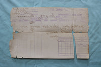 1888 WAY-BILL OF MERCHANDISE RAILROAD - 3 PIECES - K 3326