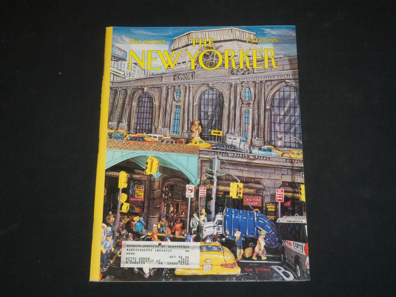 1992 OCTOBER 19 THE NEW YORKER MAGAZINE - ILLUSTRATED COVER - NY 1556
