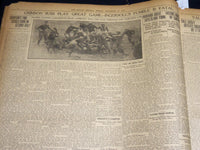 1909 NOVEMBER 14 THE BOSTON HERALD - HARVARD VANQUISHES DARTMOUTH 12-3 - BH 395