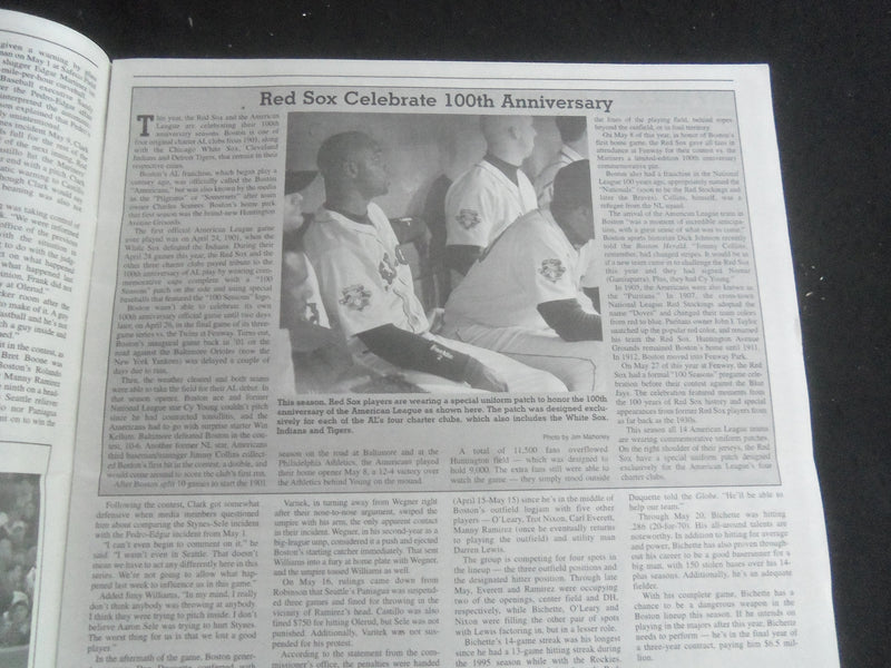 2001 JUNE DIEHARD NEWSPAPER - BOSTON RED SOX - PEDRO MARTINEZ - NP 5868