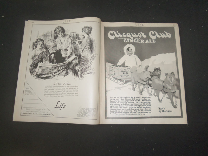 1918 JULY 25 LIFE MAGAZINE - 