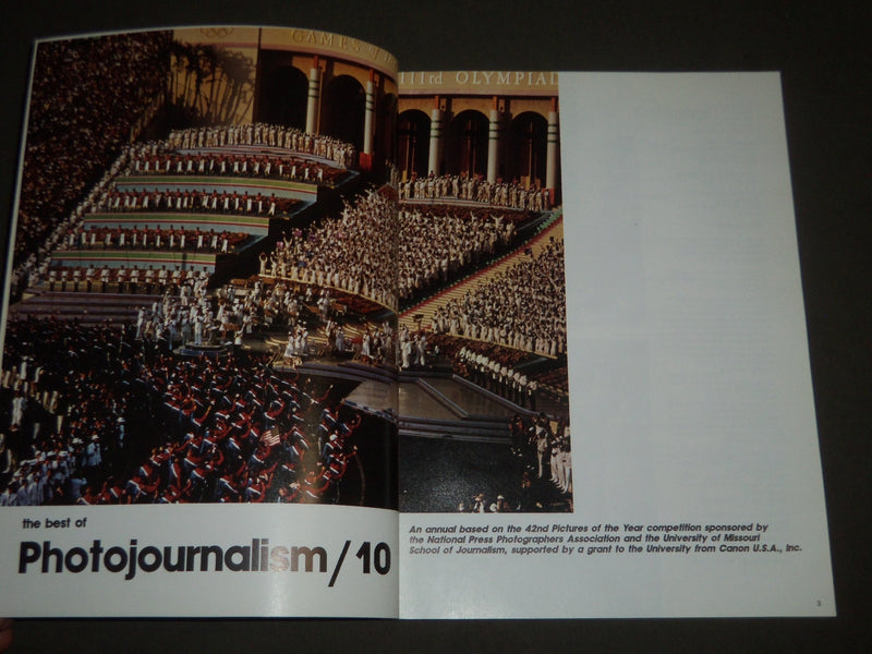 1985 THE BEST OF PHOTO JOURNALISM /10 SOFTCOVER BOOK - I 1224