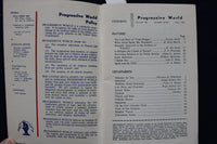 1956 PROGRESSIVE WORLD - THE THINKER'S MAGAZINE SOFTCOVER - LOT OF 2 - K 1466