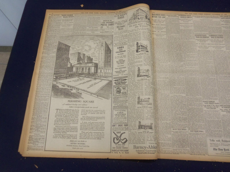 1920 NOVEMBER 16 NEW YORK TIMES - LEAGUE ASSEMBLY OPENS HAILS WILSON - NT 8470