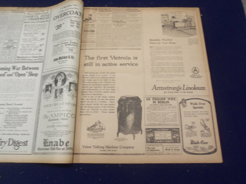1920 NOVEMBER 27 NEW YORK TIMES - TOP OF MONT BLANC SLIDES OFF - NT 8459