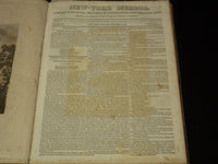 1838-1839 NEW YORK MIRROR AND LADIES GAZETTE BOUND VOLUME - ENGRAVINGS - R 89R