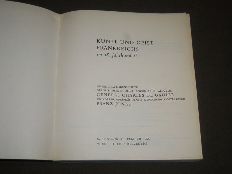1966 KUNST UND GEIST FRANKREICHS GERMAN SOFTCOVER BOOK - KD 4378
