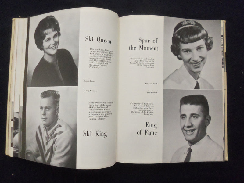 1961 MONTANAN MONTANA STATE UNIVERSITY YEARBOOK - BOZEMAN, MONTANA - YB 3299