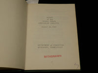 1969 WATERBURY CONNECTICUT MIDDLE SCHOOL CURRICULUM REPORT BOOK - KD 6313