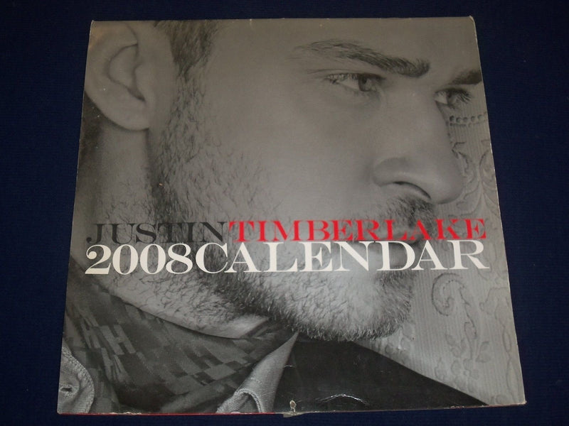 2008 JUSTIN TIMBERLAKE WALL CALENDAR - GREAT PHOTOS - J 1748