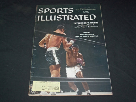 1958 SEPTEMBER 1 SPORTS ILLUSTRATED MAGAZINE - PATTERSON VS HARRIS - SP 8894