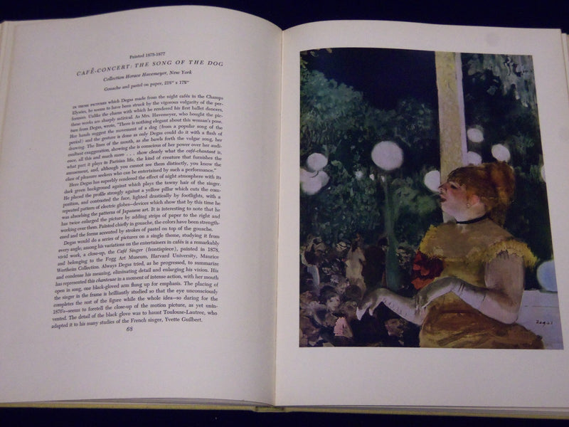 1951 EDGAR HILAIRE GERMAIN DEGAS BOOK TEXT BY DANIEL CATTON RICH - KD 3453