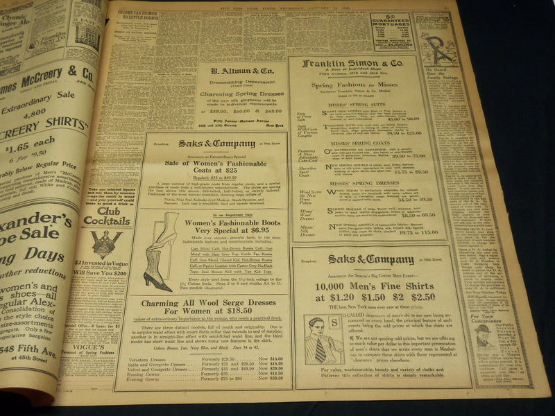 1918 JANUARY 24 NEW YORK TIMES - WAR CABINET DEBATE BEGINS TODAY - NT 7938