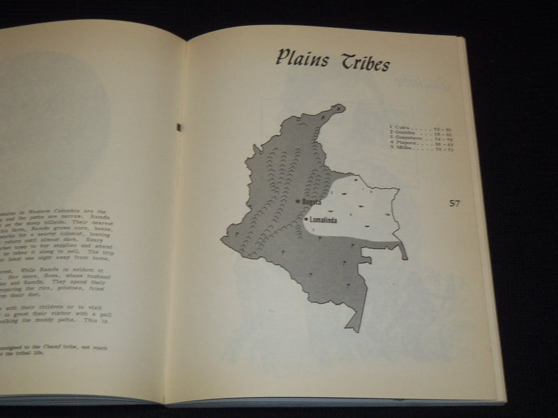 1973 PANORAMA OF TRIBES COLOMBIA AND PANAMA BOOK - EDITION 1 - R 732H