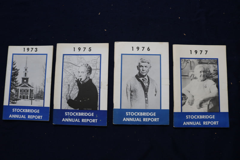 1970-2006 STOCKBRIDGE MASSACHUSETTS ANNUAL REPORT - LOT OF 22 - O 3394