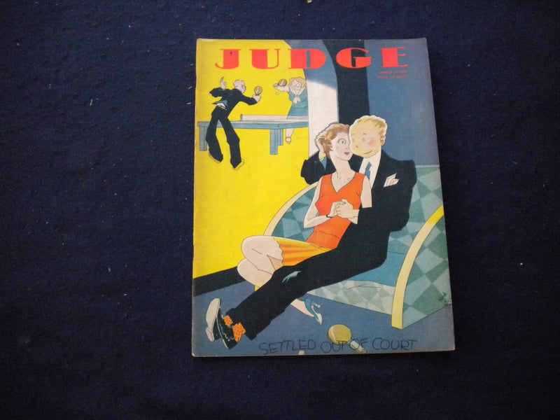 1930 MARCH 29 JUDGE MAGAZINE - SETTLED OUT OF COURT - B 438G