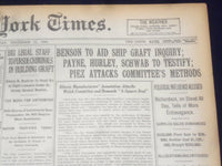 1920 NOVEMBER 11 NEW YORK TIMES - PAYNE, HURLEY SCHWAB, SHIP INQUIRY - NT 8451