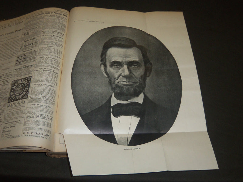 1898 THE JOURNAL OF EDUCATION BOUND VOLUME - GREAT FOLD-OUTS & ILLUS - R 821