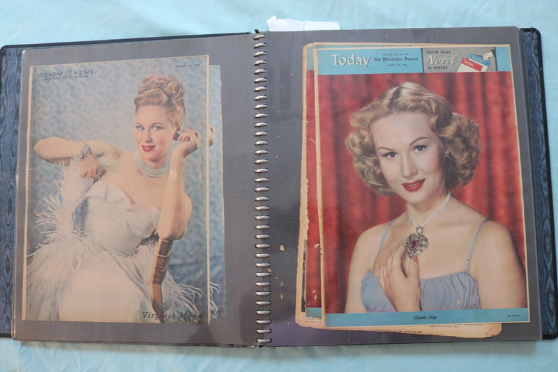 MOVIE STAR MAGAZINE PHOTOS SCRAPBOOK - GRACE KELLY- V. MAYO - DEBORAH KERR - #17