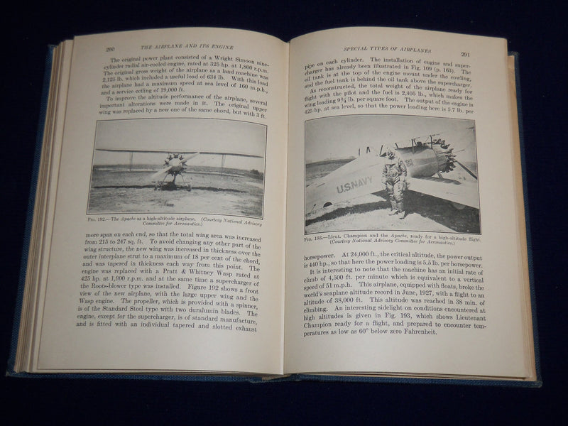 1928 THE AIRPLANE AND ITS ENGINE CHATFIELD BOOK BY CHATFIELD & TAYLOR - KD 3983M