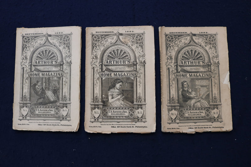 1882-1885 ARTHUR'S ILLUSTRATED HOME MAGAZINE - LOT OF 16 - O 3405