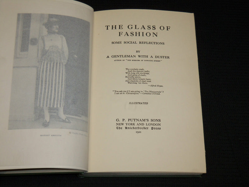 1921 THE GLASS OF FASHION HARDCOVER BOOK - ILLUSTRATED - KD 7384
